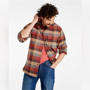 LL Bean Men's Chamois Shirt, Traditional Fit, Plaid